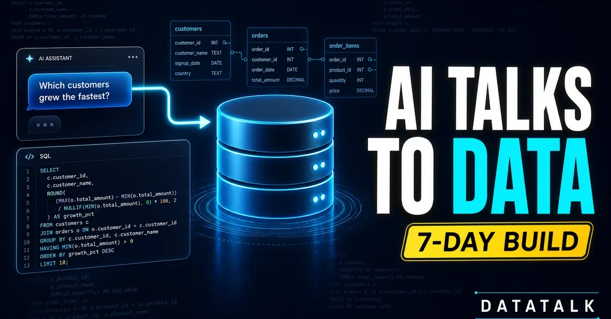 Building an AI Data Agent (Text-to-SQL) SaaS