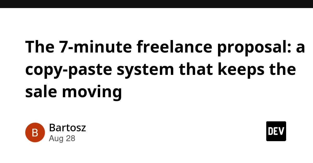 High-Conversion Freelance Proposal System