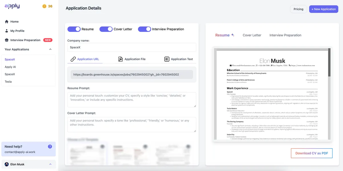 AI Resume Builder & Auto Apply