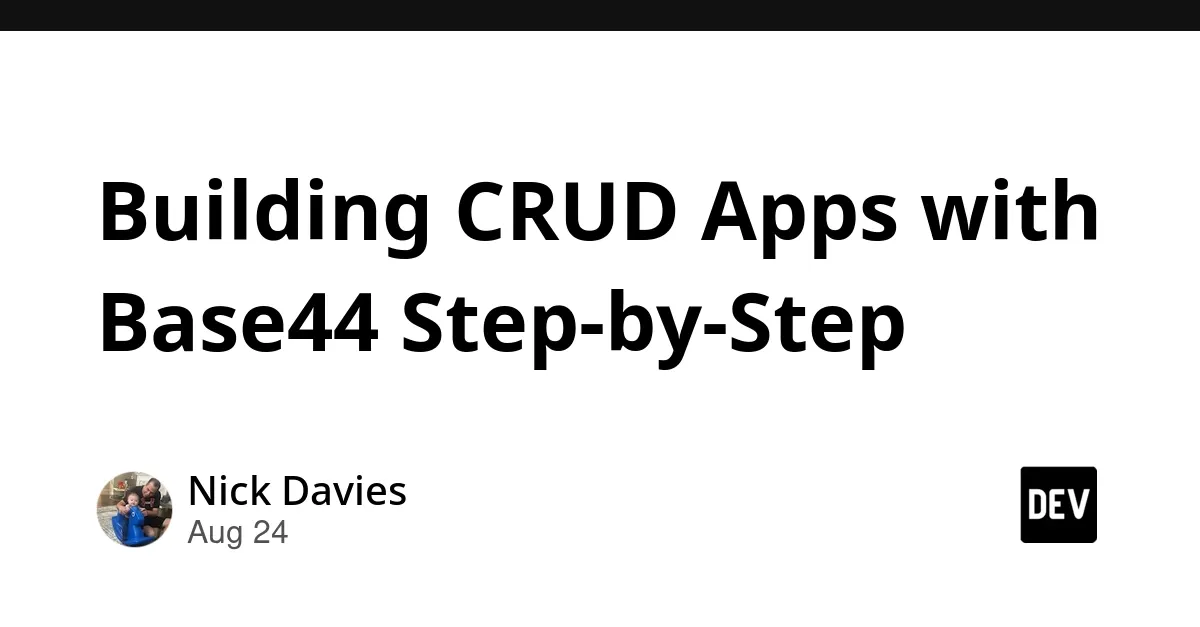 Building CRUD Apps with Base44
