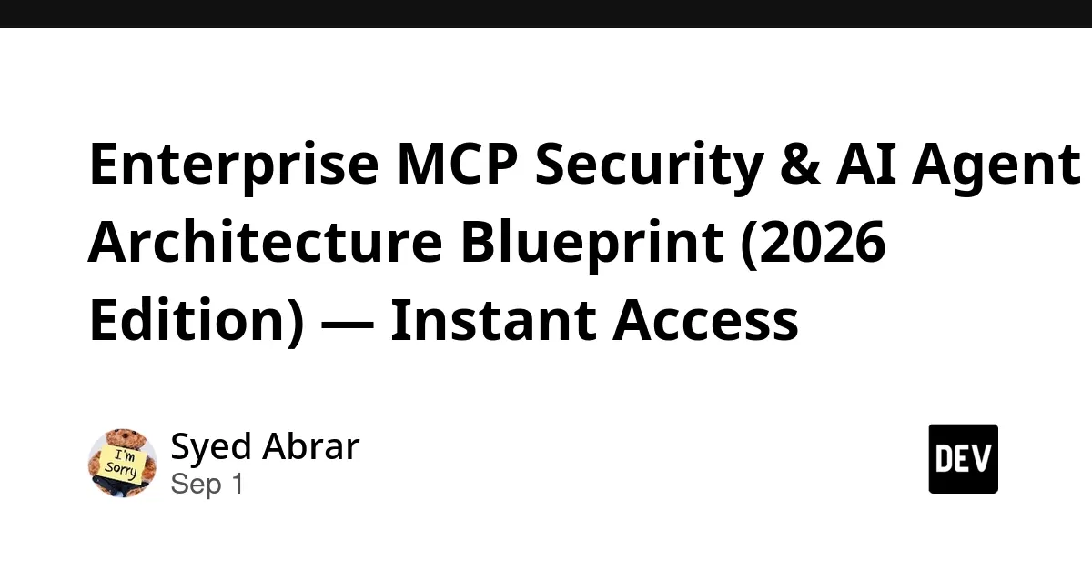 Selling Digital Security Blueprints for AI Agent Architectures