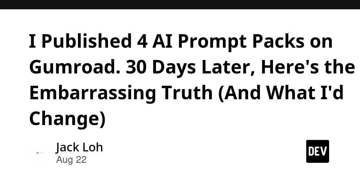 Selling AI Prompt Packs on Gumroad