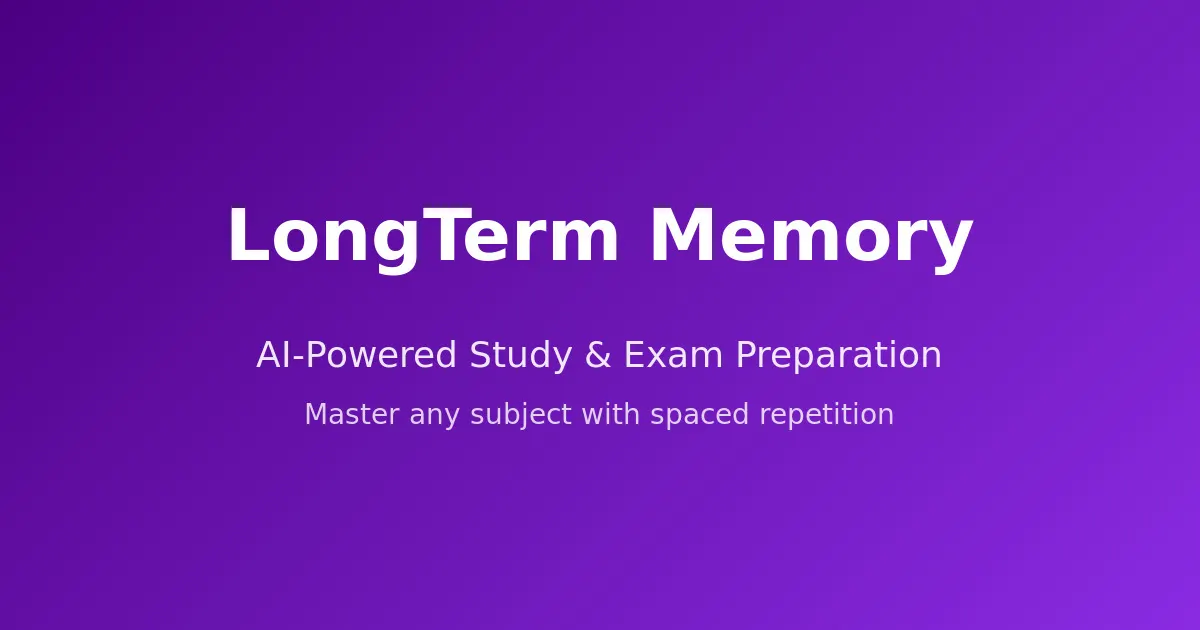 SaaS for AI-Powered Spaced Repetition Study Tool