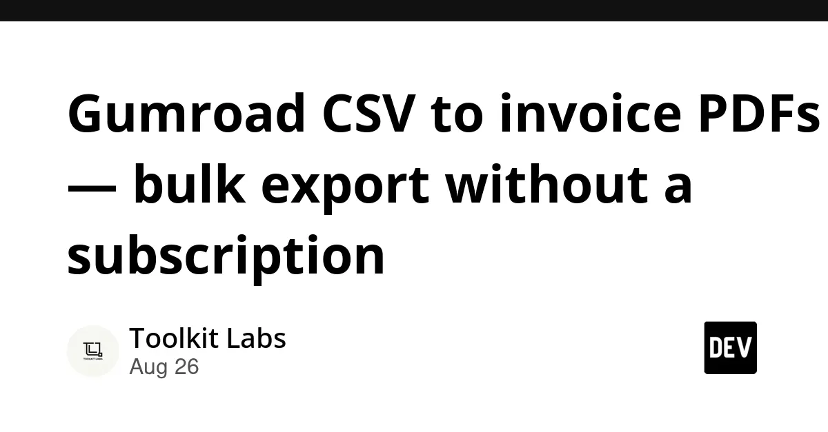 Selling CLI tools for bulk invoice generation