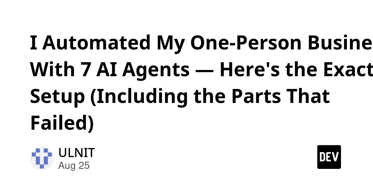 Automated One-Person Content Business </figure>


<p>The conversation around artificial intelligence has shifted. We are moving past the era of simply asking ChatGPT to write an email and entering the era of <strong>AI Agents</strong>. For the modern <strong>Solo Entrepreneur</strong>, this shift represents a fundamental change in how business is conducted. You are no longer just a creator; you are a system architect.</p>

<p>The goal is to build a self-sustaining content engine that handles the heavy lifting of research, production, and distribution, allowing you to focus on high-level strategy and product development. This guide outlines a practical framework for building an automated content business using a lean, script-based approach that prioritizes reliability over complexity.</p>

<h2>The Philosophy of Lean Automation</h2>

<p>Most people approach automation by trying to implement massive, complex frameworks. They install dozens of dependencies and attempt to use high-level orchestration layers that are designed for large engineering teams. For a single person running a business, this is a mistake. Complexity is the enemy of uptime.</p>

<p>If you are building an automated business, your tech stack should be invisible. Instead of heavy frameworks, lean into <strong>Python</strong> scripts and lightweight databases like <strong>SQLite</strong>. A single database file that tracks the state of your entire business is far more effective than a sprawling cloud infrastructure that requires constant monitoring. The objective is to create a system that you can debug at 2:00 AM without needing a DevOps degree.</p>

<h2>The Seven-Agent Architecture</h2>

<p>To build a truly automated content business, you need a multi-agent system where each agent has a single, narrow responsibility. Here is a blueprint for a seven-agent setup designed to maximize <strong>Content Marketing</strong> output while minimizing manual intervention.</p>

<h3>1. The Knowledge Collector (The Researcher)</h3>


<h3>2. The Content Generator (The Creator)</h3>
<p>This agent pulls topics from your knowledge base, drafts the post, and generates supporting visual assets. It operates on a schedule, ensuring a consistent cadence of posts across your chosen platforms. Consistency is the primary driver of organic growth on platforms like X (formerly Twitter), LinkedIn, and YouTube.</p>

<h3>3. The Compliance Reviewer (The Gatekeeper)</h3>
<p>This is the most critical agent in the stack. In early testing, many automated systems fail because they inadvertently violate platform terms of service—for example, by over-promoting specific third-party products or using prohibited language. The Compliance Reviewer acts as a hard gate. It checks every piece of content against a blacklist and a set of heuristic rules. If a post fails, it is blocked from publishing entirely. This prevents account throttling and protects your brand reputation.</p>

<h3>4. The Auto-Reply Agent (The Community Manager)</h3>
<p>Content is useless without engagement. An auto-reply agent monitors your posts for comments and provides contextually relevant responses. This turns a static broadcast into a two-way conversation, which is a key metric for algorithmic visibility. The goal is not to spam, but to acknowledge and foster discussion.</p>

<h3>5. The Analytics Tracker (The Data Scientist)</h3>
<p>You cannot improve what you do not measure. This agent pulls performance metrics (likes, shares, views, click-through rates) into your central database every day. By tracking these metrics over time, you can identify which topics are actually driving traffic to your offers.</p>

<h3>6. The CEO Reviewer (The Strategist)</h3>
<p>Once a day, an agent should aggregate the data from all other agents and write a high-level strategy memo. This agent looks at what worked, what failed, and what the next move should be. It provides you, the human owner, with a concise summary so you can make informed decisions without digging through raw data.</p>

<h3>7. The Watchdog (The System Administrator)</h3>
<p>Automation will eventually break. A script will fail, or an API will change. The Watchdog agent monitors the health of all other agents. If an agent stops running, the Watchdog attempts to restart it. This ensures your business stays online even when you are sleeping.</p>

<h2>Turning Content into Revenue</h2>

<p>It is vital to understand that <strong>AI Agents</strong> do not make money directly. They build the assets—audience, volume, and consistency—that make monetization possible. An automated content engine is simply a top-of-funnel machine. To turn this into a profitable business, you need a clear conversion path.</p>

<p>A proven model for the <strong>Solo Entrepreneur</strong> is the 