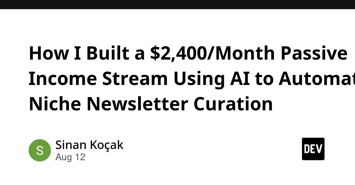 AI-Automated Niche Newsletter Curation