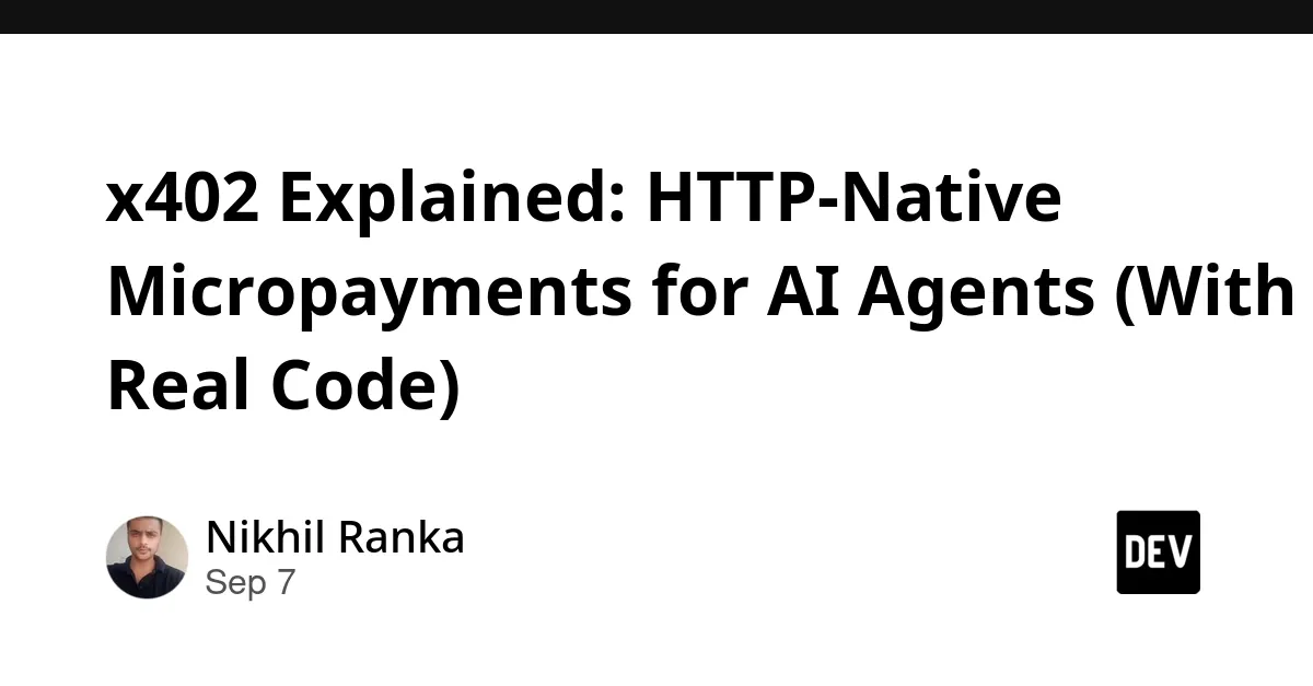 x402 HTTP-Native Micropayments for AI Agents