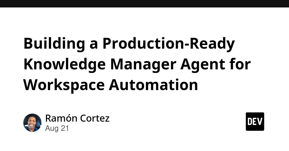 Knowledge Manager Agent for Workspace Automation