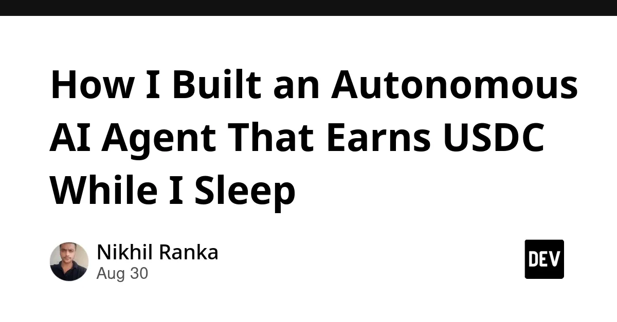 Autonomous DEX Arbitrage AI Agent