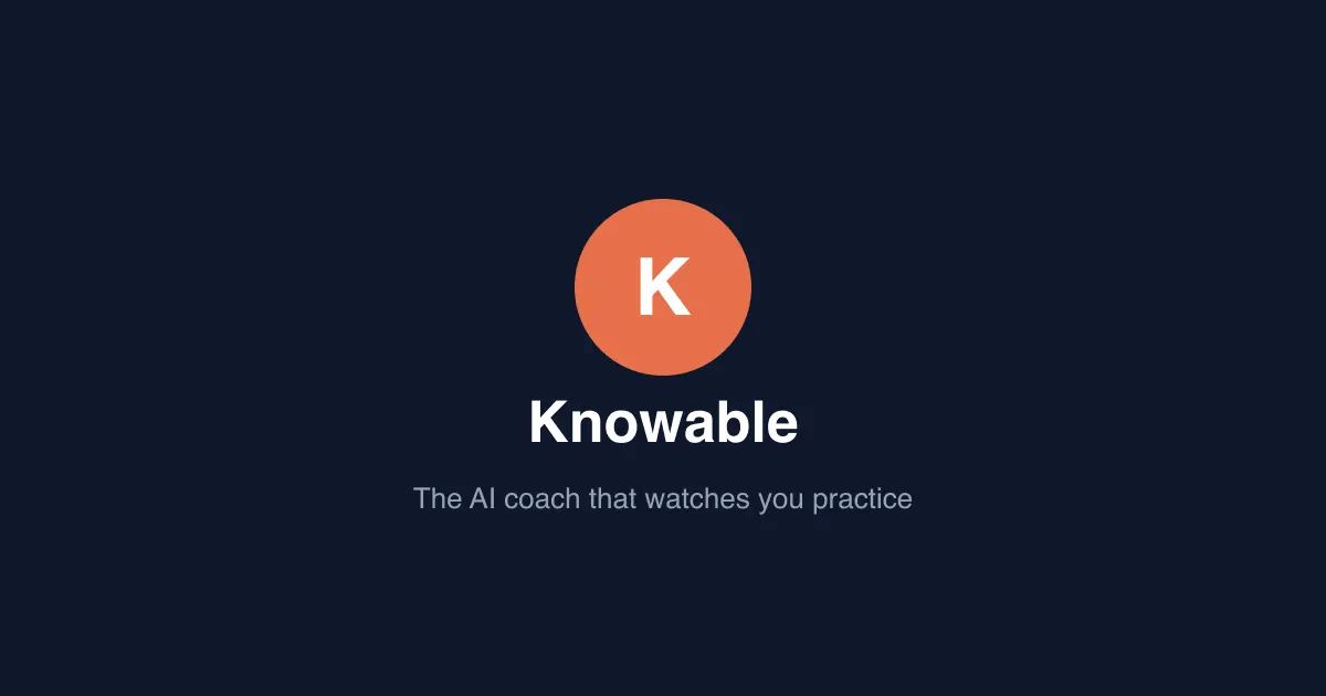 AI Tutoring SaaS (Knowable/Milo)