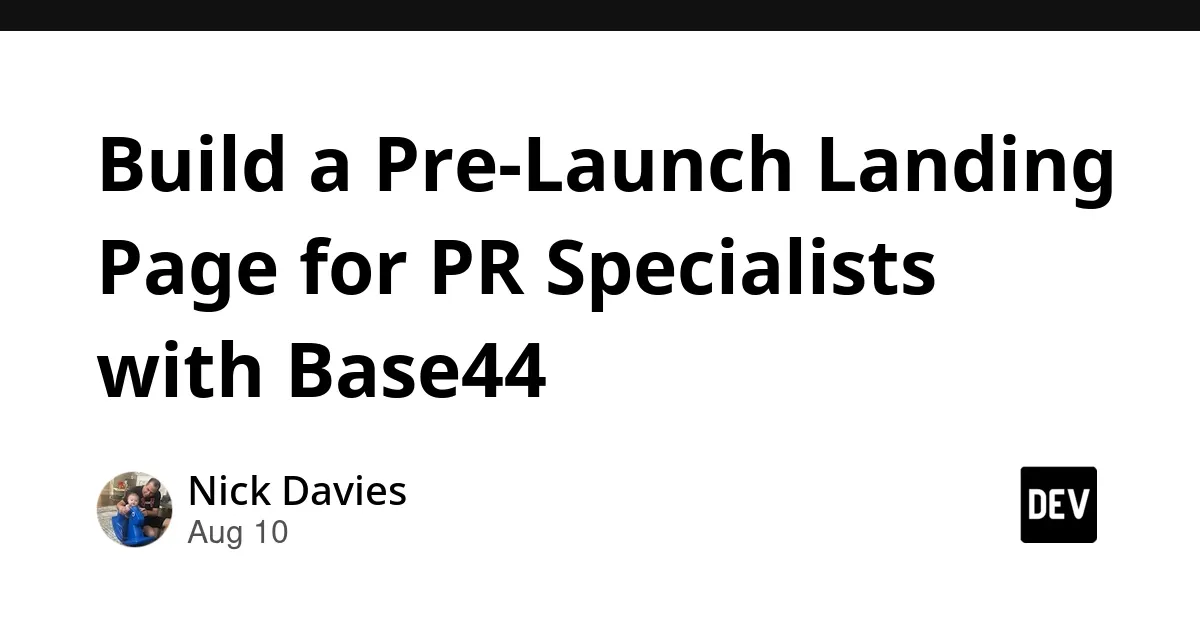 Building Pre-Launch Landing Pages for PR Services