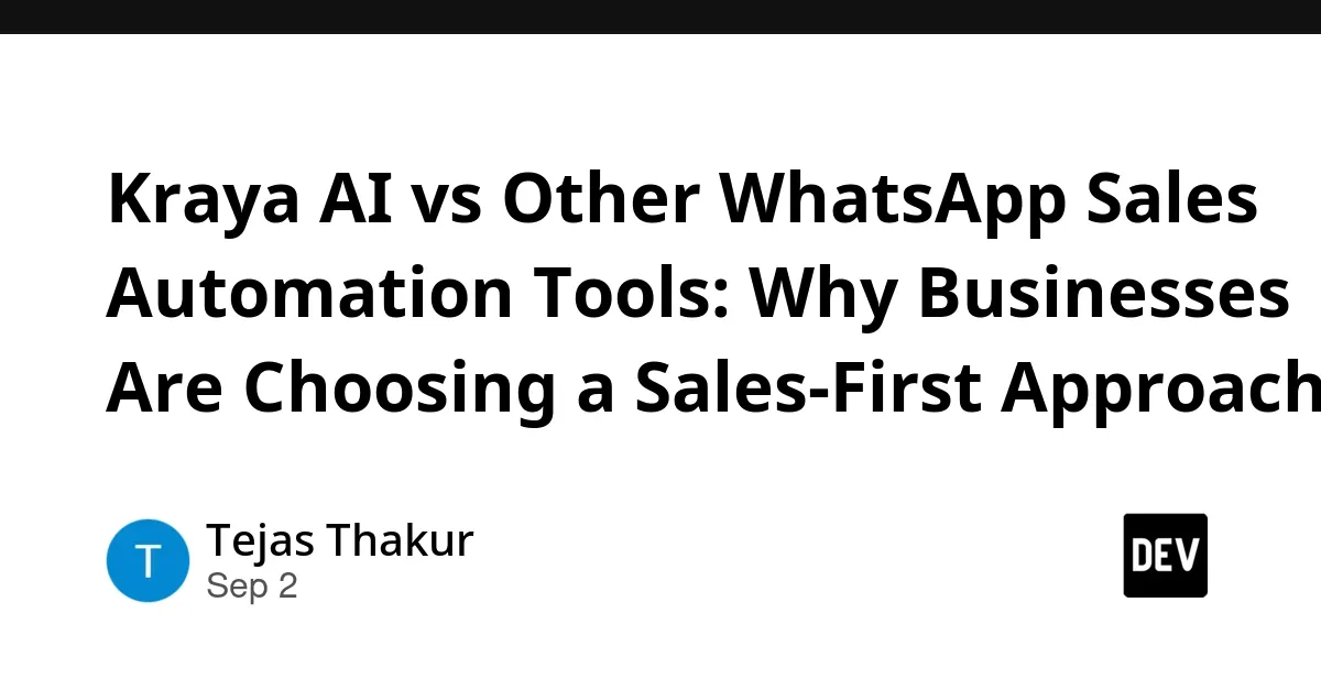 WhatsApp Sales Automation Service