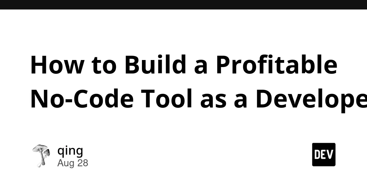 Building Profitable No-Code SaaS Tools