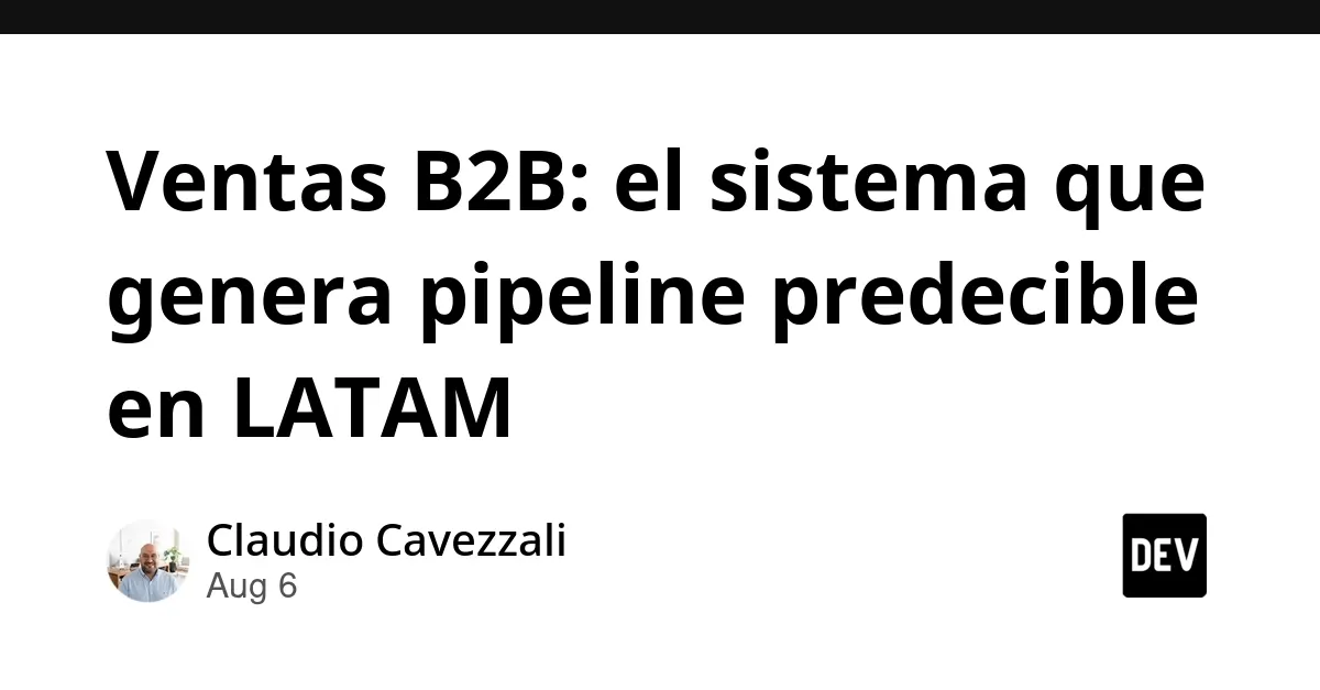 B2B Tech Sales Pipeline System