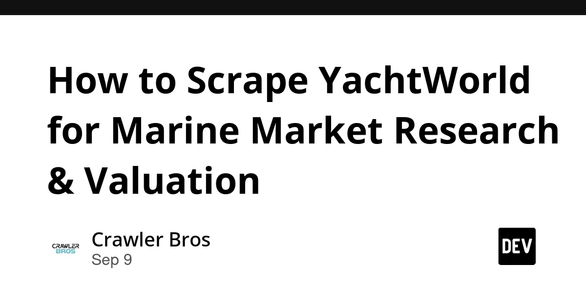 YachtWorld Data Scraping for Marine Market Research
